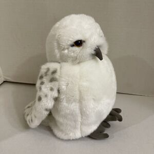 Harry Potter White Hedwig Owl Hand Puppet Plush Swivel Head Wizarding World 10”